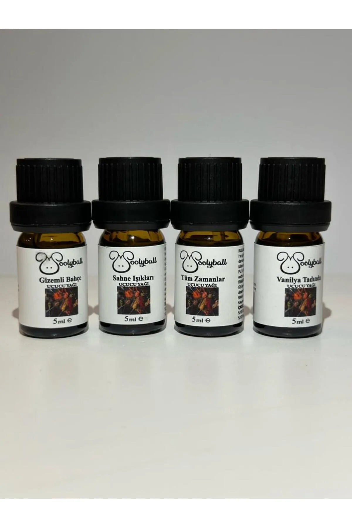 Woolyball Spicy Çamaşır Kurutma Makinesi Için Uçucu Esanslar 4 Adet 5 ml (1 Adet Yün Kurutma Topu Hediye)