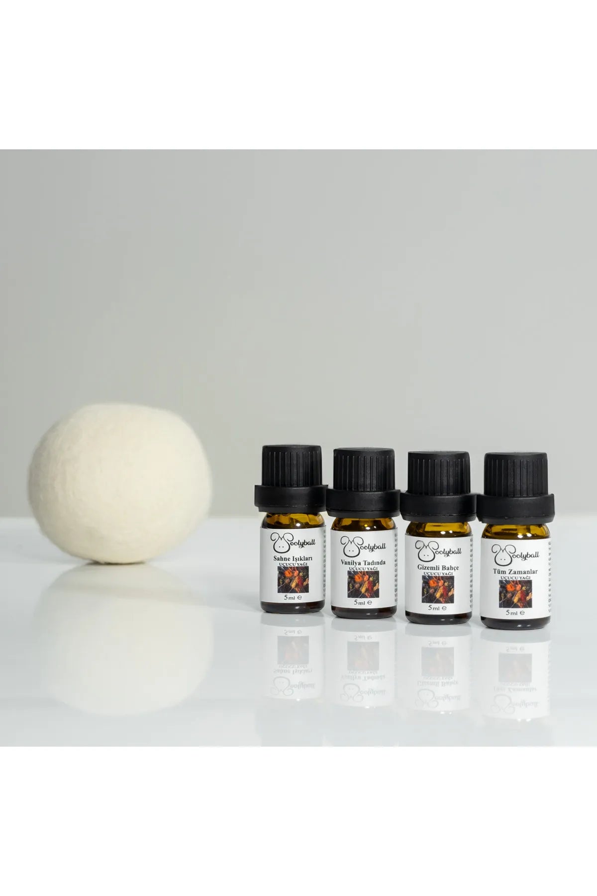 Woolyball Spicy Çamaşır Kurutma Makinesi Için Uçucu Esanslar 4 Adet 5 ml (1 Adet Yün Kurutma Topu Hediye)
