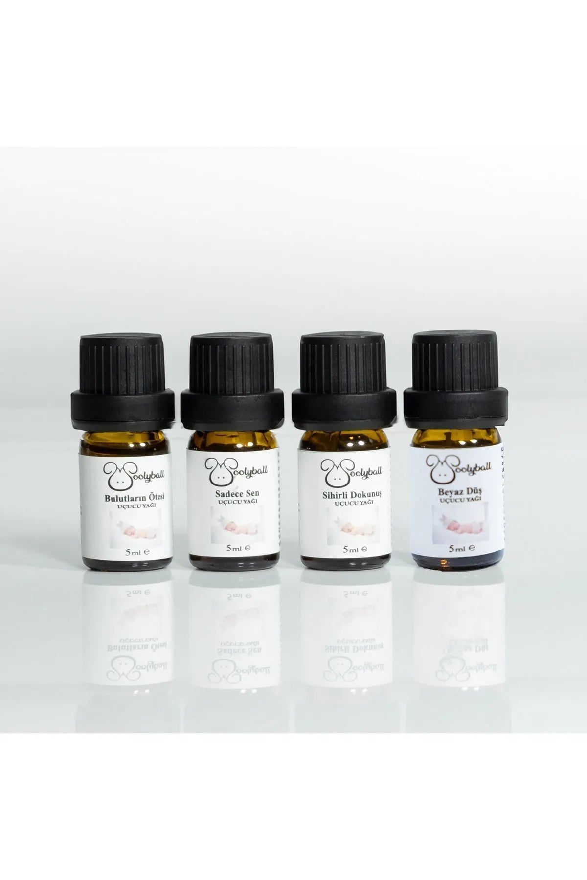Woolyball Soft Çamaşır Kurutma Makinesi İçin Uçucu Esanslar 4 Adet 5 ml (1 Adet Yün Kurutma Topu Hediye)