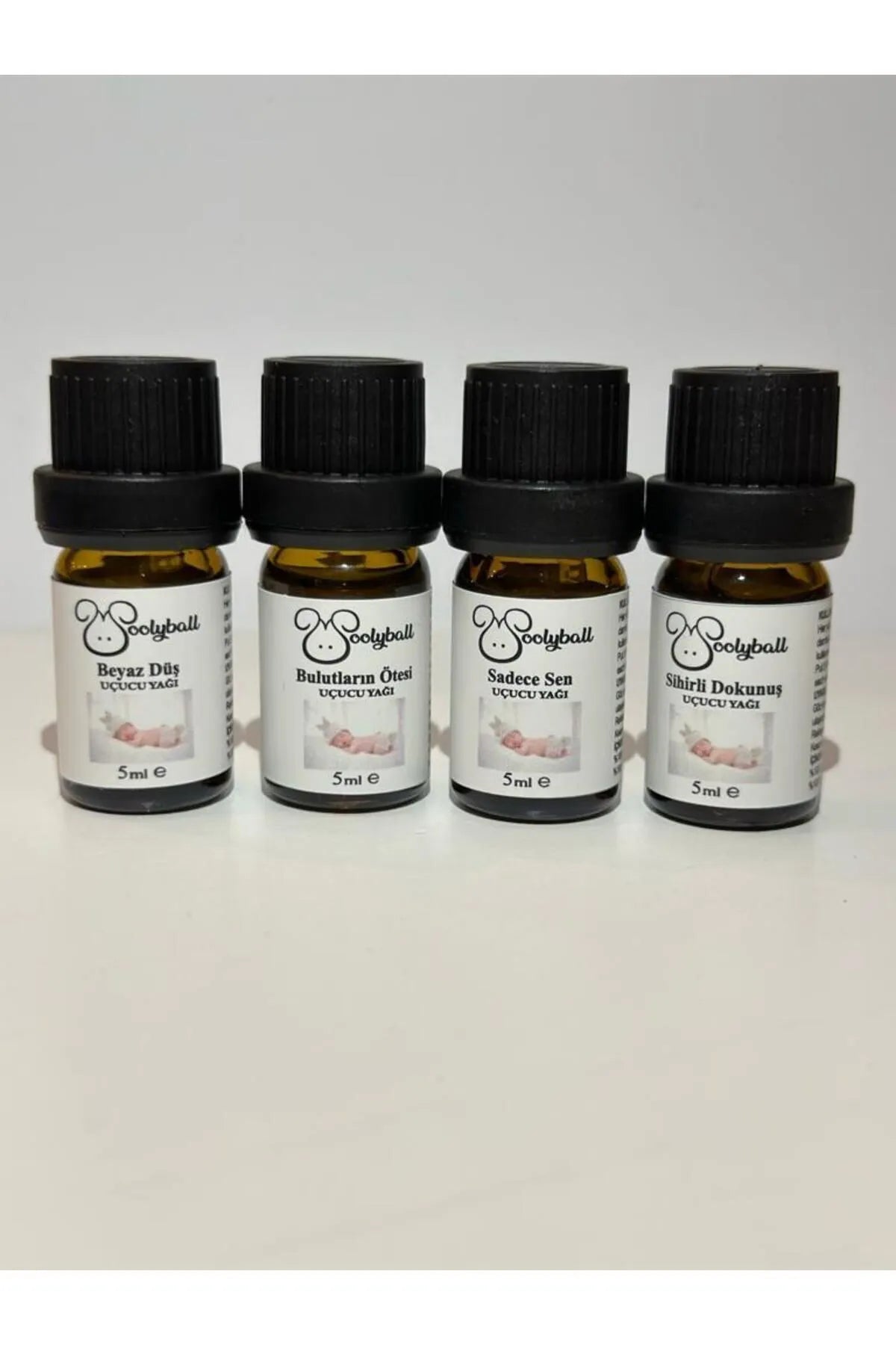 Woolyball Soft Çamaşır Kurutma Makinesi İçin Uçucu Esanslar 4 Adet 5 ml (1 Adet Yün Kurutma Topu Hediye)