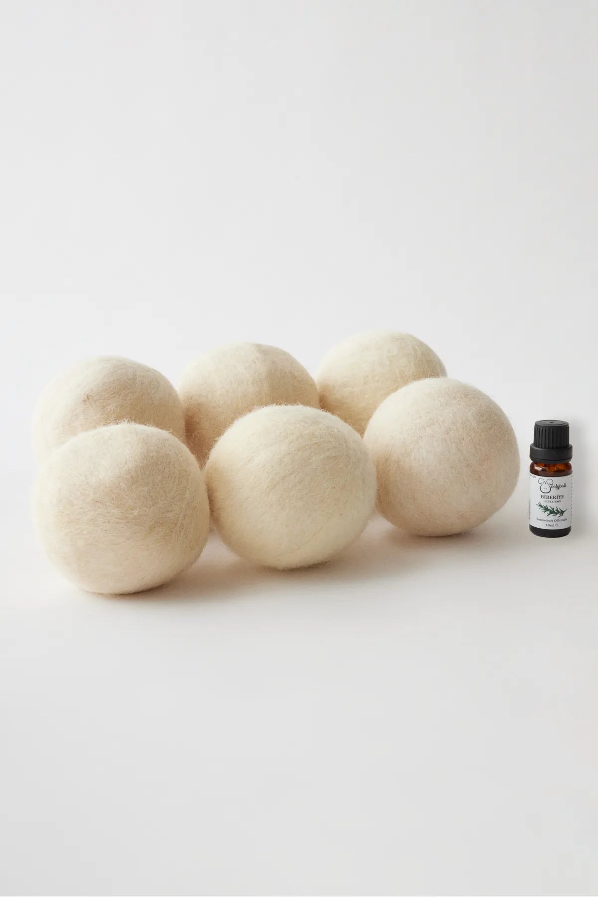 Woolyball Yün Çamaşır Kurutma Makinesi Topu - 6 Adet Xl %100 Organik (5 ml  Esans Hediye)