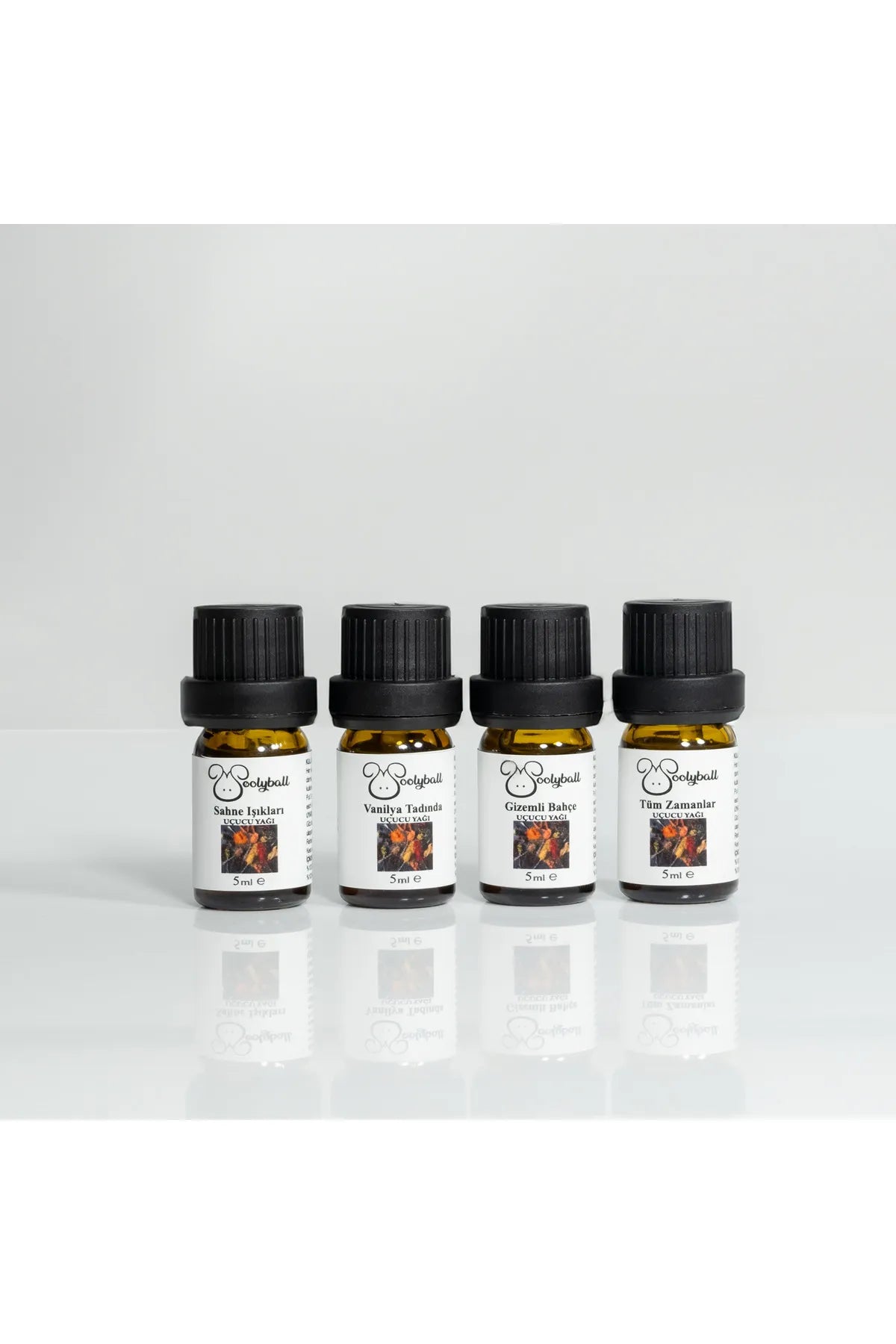 Woolyball Spicy Çamaşır Kurutma Makinesi Için Uçucu Esanslar 4 Adet 5 ml (1 Adet Yün Kurutma Topu Hediye)