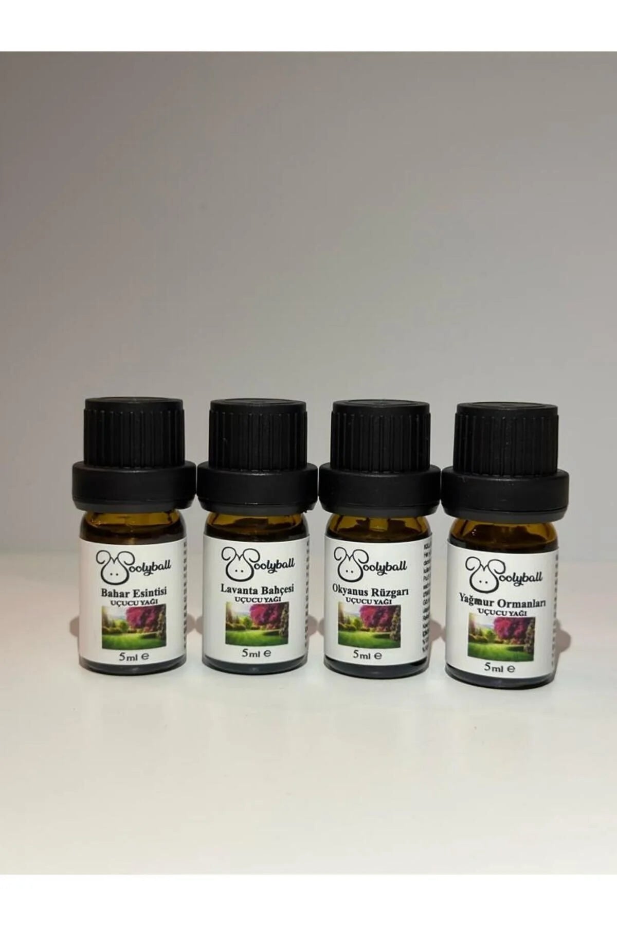 Woolyball Natural Çamaşır Kurutma Makinesi İçin Uçucu Esanslar 4 Adet 5 ml (1 Adet Yün Kurutma Topu Hediye)