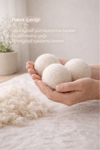 Woolyball Çamaşır Kurutma Makinesi Için Uçucu Yağlar Seti 4 Adet 5ml (1 Adet Yün Kurutma Topu XL Hediye)